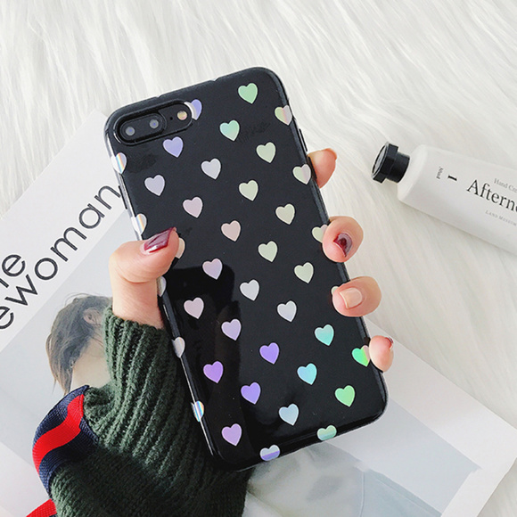 NEW 7/8/7+/8+ iPhone Laser Glossyheart case - Picture 5 of 6